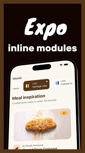 Expo 56 inline modules 🔥 #appdevelopment #reactnative