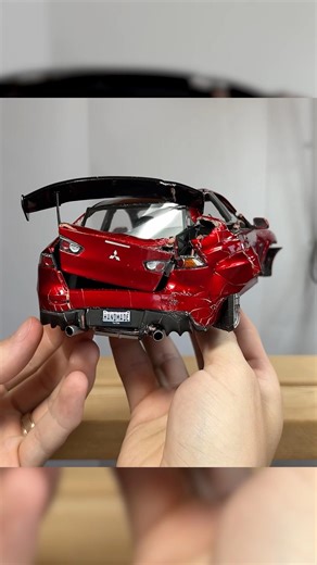 i destroyed a Mitsubishi Lancer Evolution 10