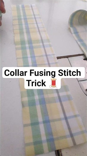 Collar Fusing Stitch Trick 🧵✂️ #Shorts #VikasSilaiStyle #learnsewing
