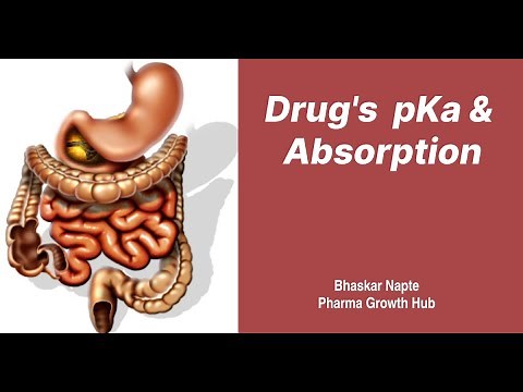 Drug's pKa and its absorption