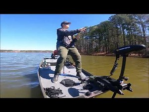 Tracker 1542 Jon Boat Mini Bass Boat - Testing the NEW Minn Kota Terrova!! Prespawn Bass Fishing