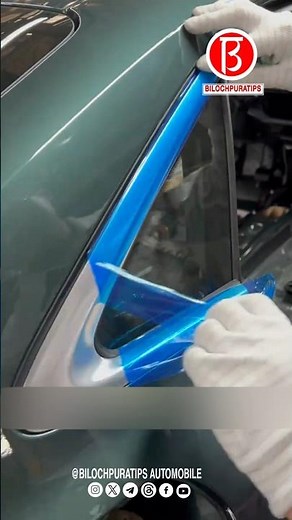 the whole process of installing triangle windows