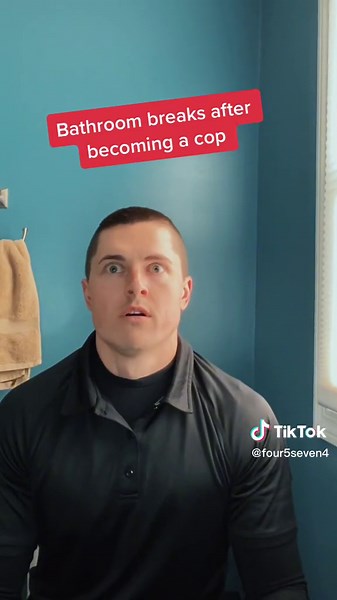 Police Officer's Bathroom Breaks: Before vs After