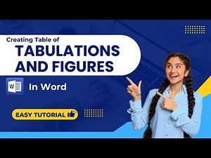 Creating Table of Tabulations and Figures in Word | Easy Tutorial