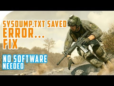 Sysdump.txt Error Easy Fix (No Software Needed) || Delta Force 2 or Black Hawk Down