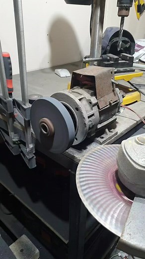 Drill Press and Grinding Machine Setup in Workshop