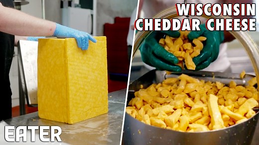 24K views · 226 reactions | Tony Hook has been making cheese for over 50 years at his company, Hook's Cheese, in Mineral Point, Wisconsin. He produces more than 70 varieties of cheese, including the popular five-year cheddar, known for its distinctive orange color. Watch as the milk is pasteurized, processed, and transformed into the iconic Wisconsin cheese. | Eater | Facebook