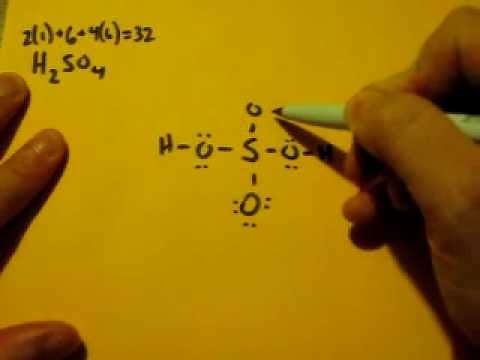 Lewis Dot Structure of H2SO4 (Sulfuric Acid)