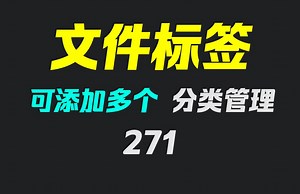 电脑文件如何添加标签？它可添加多个可分类