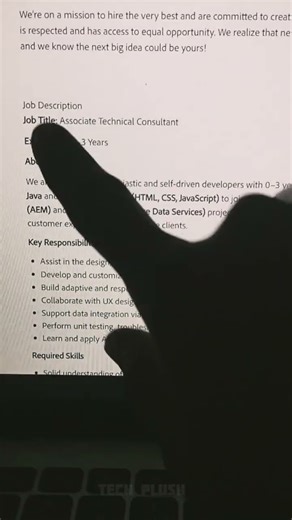 Adobe Hiring 2025 🚀 | Associate Technical Consultant | Apply Now 🔥| #Adobe #AdobeHiring#FreshersJobs