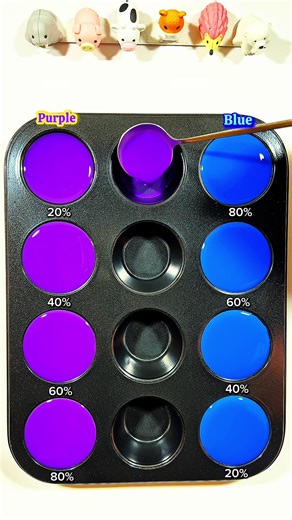 Color Mixing Challenge: Discover Shades of Purple and Blue