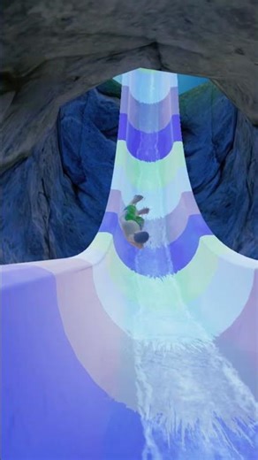 I Actually Can't Handle This Water Slide 🤯 #waterslide #gaming #shorts
