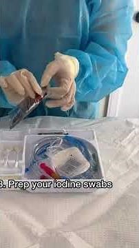 How to setup a Foley catheter kit.#doctor #nurse #hospital #medicalexam #nclexstudyguide #biology