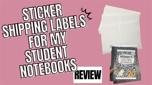 Watch Sticker shipping labels for notebooks quick review on Amazon Live