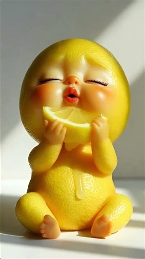 Tasting Lemon for the First Time… My Unexpected Reaction! 🍋😳