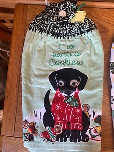 Holiday, Labrador Crochet Kitchen Towel Topper: Holiday, Christmas, Lab, Dogs, Christmas Holiday - Etsy