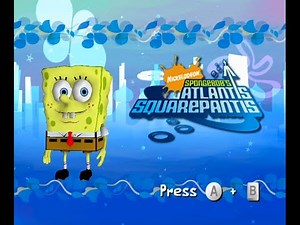 SpongeBob SquarePants: Atlantis Squarepantis Title Screen (PS2, Wii)