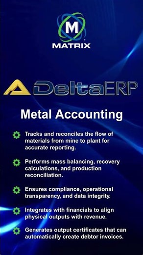 DeltaERP - Metal Accounting