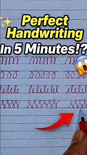 Perfect Handwriting in 5 Minutes!? 😱✍️