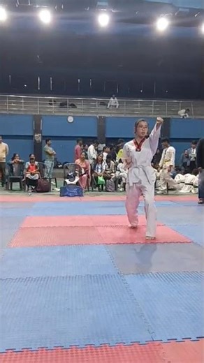 Taekwondo Poomsae competition 39th open National Taekwondo Championship kD Singh Stadium Lucknow