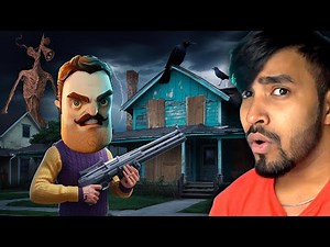 FINALLY, I ESCAPED FROM BASEMENT OF HELLO NEIGHBOUR - TECHNO GAMERZ HELLO NEIGHBOR HORROR GAMEPLAY