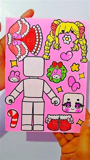 My melody Roblox Christmas #stickersheet #paperdiy #papercraft #sanrio #sticker