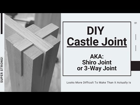 How to Make a Castle Joint / Shiro Joint / 3-Way Joint