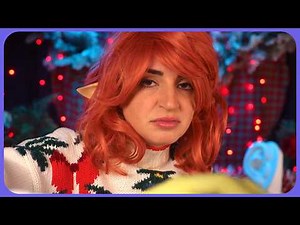 3 Minute ASMR | Mistletoe pierces your ears (it pains her deeply)