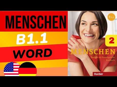 Menschen B1.1| Learn German Vocabulary B1 | German Words with Examples | 02