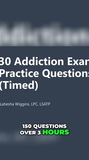 Timed Addiction Exam Practice Questions (Beat Test Anxiety)