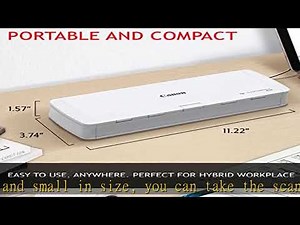 Canon imageFORMULA R10 Portable Document Scanner, 2-Sided Scanning with 20 Page Feeder, Easy Setup