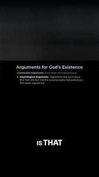 Cosmological Argument: First Cause of the Universe Explained #shorts