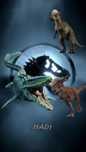 mosasaurus Jurassic world vs Jurassic park & world all dinosaur #jurassicworld
