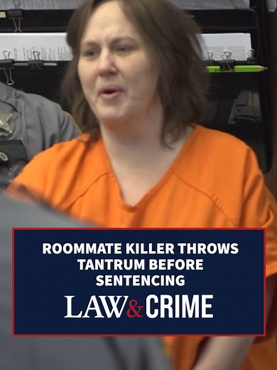 Amanda Cook, the woman found guilty of brutally beating her 64-year-old roommate to death, was sentenced to life on Thursday. She reportedly shouted and yelled immediately upon entering the courtroom and was later escorted out. Cook was heard saying, “Woah, woah! Just got busted!” and also claimed she was the only person responsible for killing her husband, whom she believed to be the reincarnation of John F. Kennedy. #TrueCrime #LawAndCrime #CourtMoment
