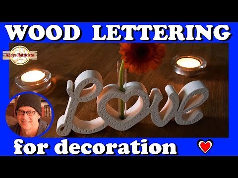 How to make a simple wood lettering for decoration | Scroll saw Project