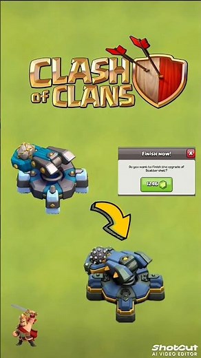 “Scattershot Evolution 🔥 Level 1 vs MAX #shorts #gaming #clashofclans