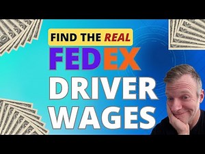 The BEST way to know how much FedEx drivers get paid