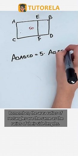 Solving Rectangle Ratio: Area of EBFD Simplified #Math #Rectangles #AreaOfARectangle