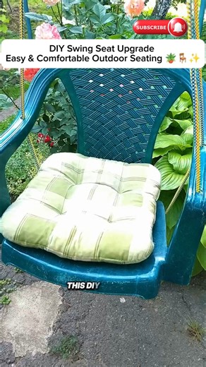 DIY Swing Seat Upgrade | Easy & Comfortable Outdoor Seating 🪴🪑✨