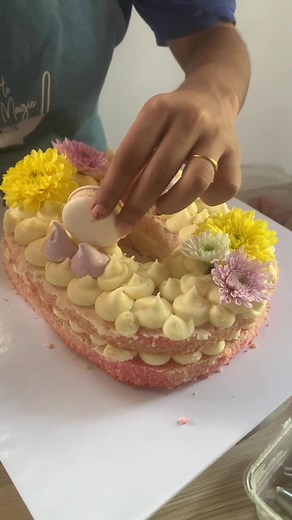 First Time Making a Number Cake! Buttercream Floral Theme