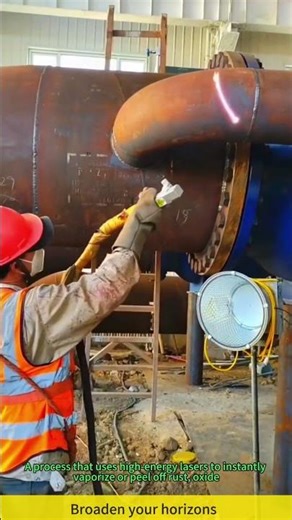 Laser welding rust removal process