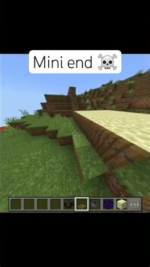 Made a Mini End in Minecraft 😳🌌