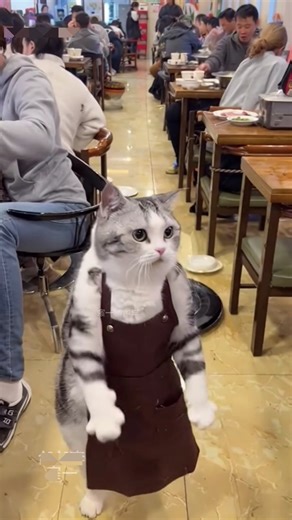 This Cat Fails Every Job She Tries and Gets Fired 😂🐱 #shorts