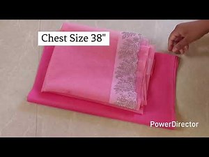 Net blouse design | Cutting and stitching back neck design