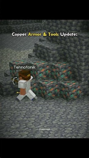 Minecraft Copper Ore and Tools and Golem Update Moment