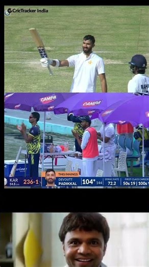 HUNDRED for Captain Devdutt Padikkal in Ranji Trophy 2025/26 Semi-Final against Uttarakhand🏏 📸: