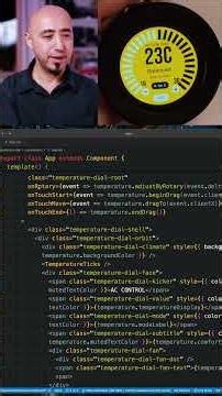 Smart AC Dial in TypeScript and CSS running Native on an ESP32 device #esp32 #cpp #embeddedsystems