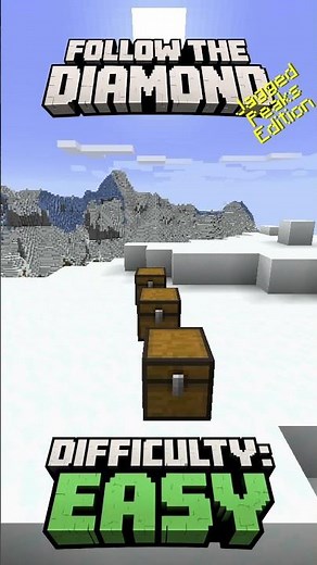 Follow The Diamond - Difficulty: Easy - Jagged Peaks Edition #minecraft