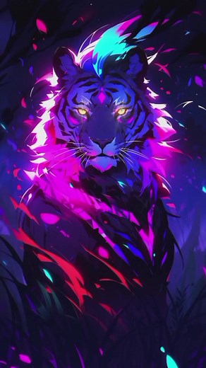 🐯🔥 Tiger Flame Live Wallpaper 4K | Animated Wallpapers
