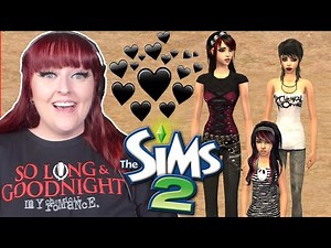 My old Sims 2 CC is an Emo Goldmine 🖤